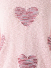 Load image into Gallery viewer, Tie Dye Heart Sweater - Pink

