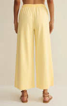 Load image into Gallery viewer, Scout Jersey Crop Flare Pant - Lemon Citrus
