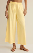 Load image into Gallery viewer, Scout Jersey Crop Flare Pant - Lemon Citrus
