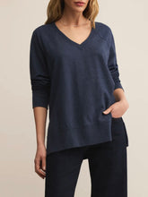 Load image into Gallery viewer, V-Neck Weekender - Blue Sapphire FINAL SALE
