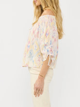 Load image into Gallery viewer, Smocked Off Shoulder Top - Yellow/Rose
