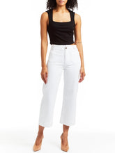 Load image into Gallery viewer, Patch Pocket Wide Leg Jean - White
