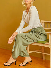 Load image into Gallery viewer, Asymmetrical Knotted Neckline Top - Off White FINAL SALE
