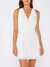 Load image into Gallery viewer, Eyelet Sleeveless Mini Dress - White FINAL SALE
