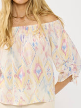 Load image into Gallery viewer, Smocked Off Shoulder Top - Yellow/Rose
