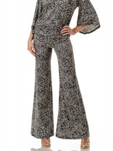Load image into Gallery viewer, Print Palazzo Pant - Grey/Black/Tan FINAL SALE
