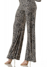 Load image into Gallery viewer, Print Palazzo Pant - Grey/Black/Tan FINAL SALE
