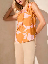 Load image into Gallery viewer, Printed Tank - Orange/Pink FINAL SALE
