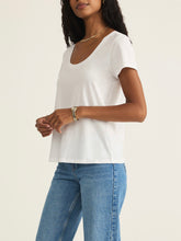 Load image into Gallery viewer, Scoop Neck Tee - White
