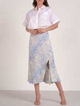 Load image into Gallery viewer, Bias Midi Skirt - Blue Sahara FINAL SALE
