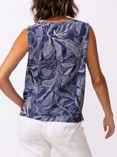 Load image into Gallery viewer, Regatta Leaves Tank - Navy
