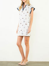 Load image into Gallery viewer, Sailboat Print Dress - Cream
