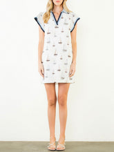 Load image into Gallery viewer, Sailboat Print Dress - Cream
