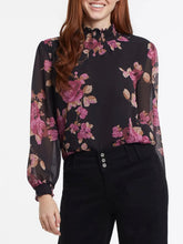 Load image into Gallery viewer, Mock Neck Floral Tunic - Ruby FINAL SALE
