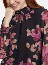 Load image into Gallery viewer, Mock Neck Floral Tunic - Ruby FINAL SALE
