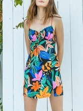Load image into Gallery viewer, Tropic Mini Dress - Black FINAL SALE
