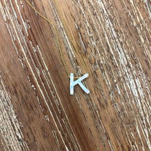 Load image into Gallery viewer, Opal Initial Necklace

